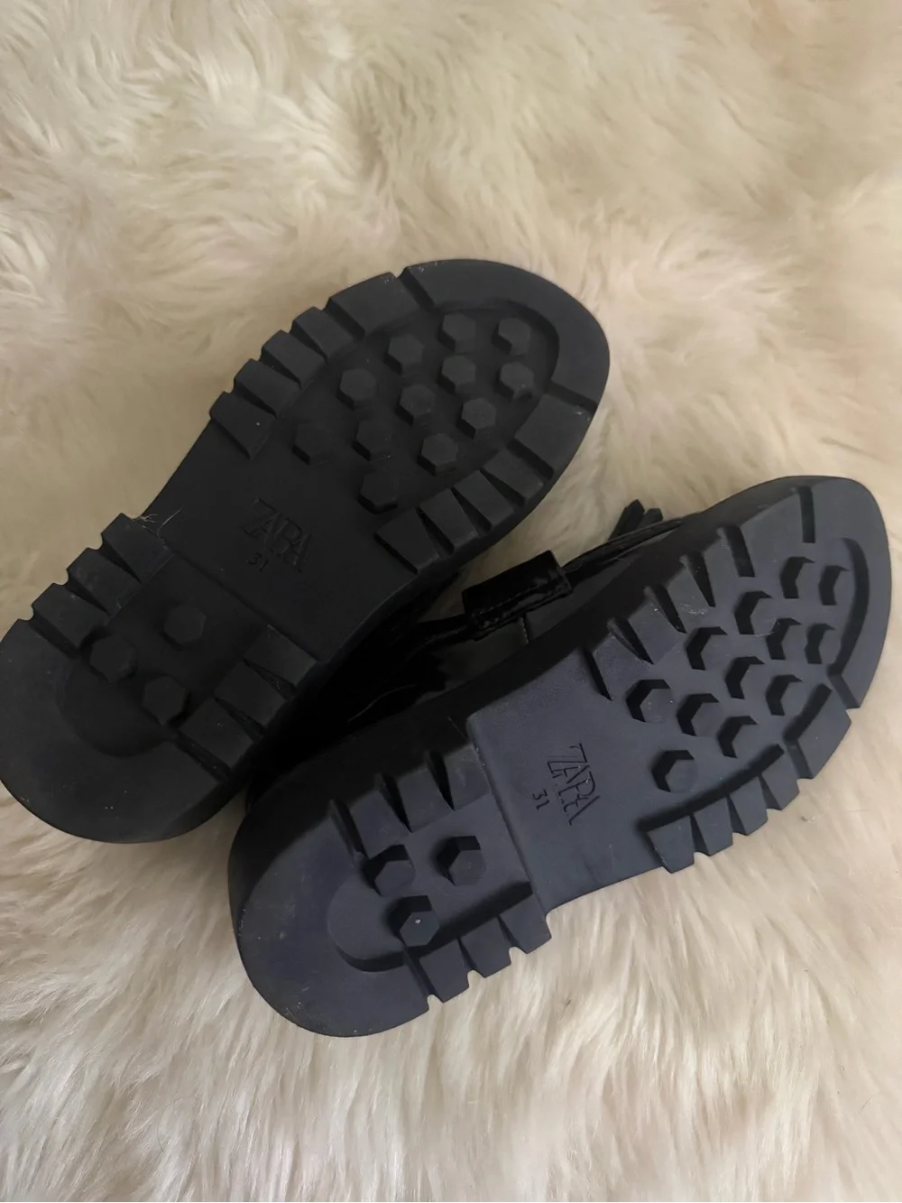 Zara Black Patent Tassel Loafers with Gold Accents